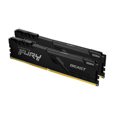 Kingston 金士頓 FURY Beast系列 DDR4 3200MHz 32Gb(16Gx2)-黑色散熱片 KF432C16BBK2/32