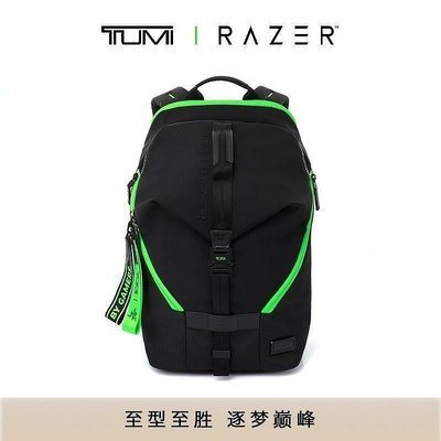 【MOMO全球購】TUMI途明新款雙肩包男士798700 RAZER雷蛇聯名輕便時尚電腦背包潮