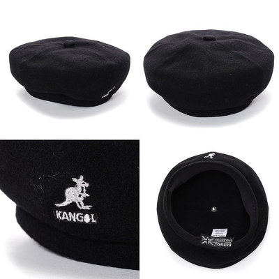 KANGOL WOOL JAX 貝蕾帽 羊毛 W21A3107 黑色 灰色