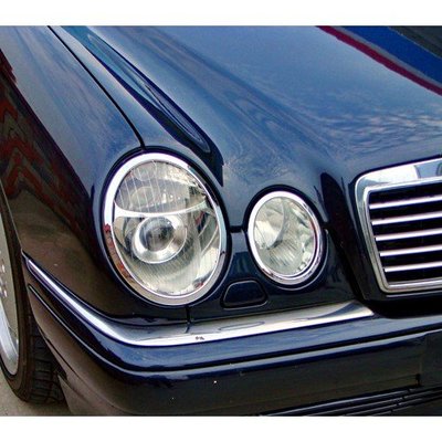 【JR佳睿精品】Benz E W210 Wagon S210 estate1996-2003 鍍鉻大燈框 前燈框 銀