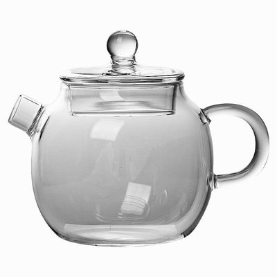 熱銷 玻璃蘋果壺壺承耐熱玻璃茶壺日式泡茶器綠茶壺小號壺功夫茶具 可開發票