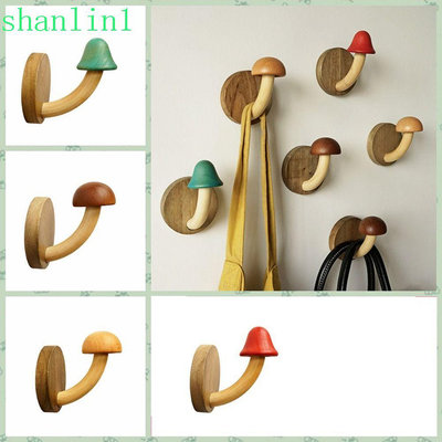 Shanlin1 蘑菇形掛鉤,壁掛木掛鉤（滿599免運）