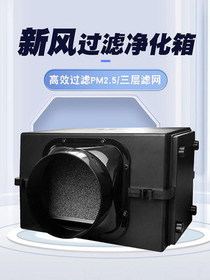 新風系統凈化箱排風管道過濾箱過濾器PM2.5前置除塵凈化器濾網多多雜貨鋪