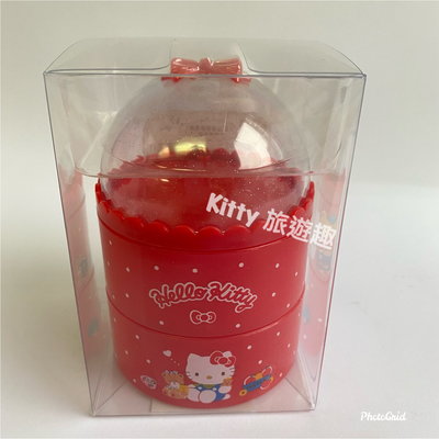 [Kitty 旅遊趣] Hello Kitty 三層置物盒 凱蒂貓 可旋轉 飾品盒 美樂蒂 雙子星 大耳狗 帕恰狗