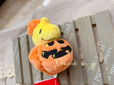 Peacock in jp2023 9月#日本Snoopy史努比刺繡南瓜造型豆豆袋玩偶2款糊塗塔克(現貨)、史努比