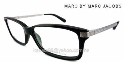 美國 MARC BY MARC JACOBS 雷朋黑色膠框 彈簧鏡腳 公司貨 MMJ490 284 MBMJ #嚴選眼鏡