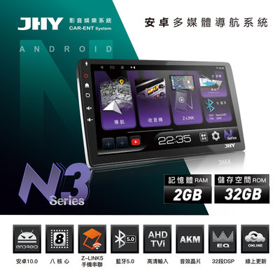 【小鳥的店】豐田 Corolla CROSS JHY N3 音響影音主機 安卓 10吋 高速8核心 2G+32G