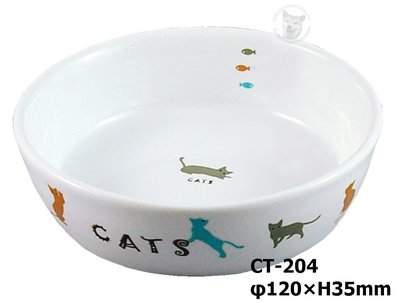 MARUKAN 犬貓貂兔鼠 彩繪圓型陶瓷食盆 碗碟 寵物食皿 飲水器 給水盆 CT-204（φ12公分）每件259元