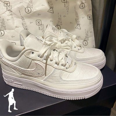 【正品】Nike Air Force 1 07 Lx Reveal 白色 撕撕樂 女款 休閒 運動CJ1650-101潮鞋