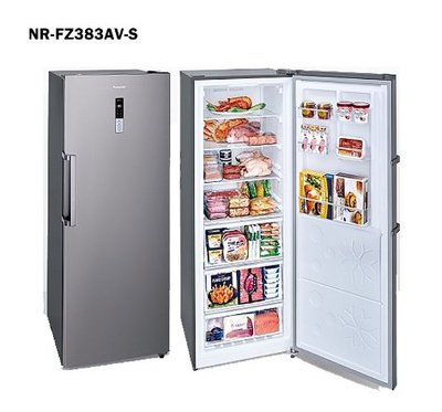 Panasonic 國際 NR-FZ383AV-S 380L 直立式冷凍櫃