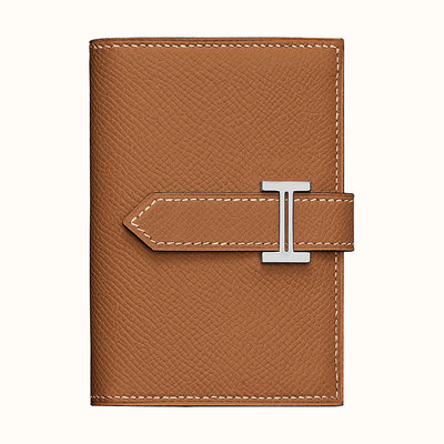 [現貨/預購]Hermes Bearn mini Wallet 經典金棕焦糖銀釦 短夾卡夾名片夾 可放零錢紙鈔男女適用