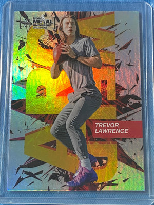 2021 Skybox Metal Universe Champions Trevor Lawrence Arc Weld #AW-7