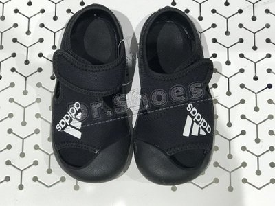 【Dr.Shoes 】Adidas Alta Venture 小童 黑 包頭 透氣 休閒 運動 涼鞋 D97200