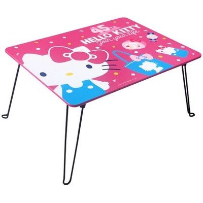 正版 木製 Hello Kitty 折疊桌 和室桌 茶几 電腦桌 KT-630059【羅曼蒂克專賣店】