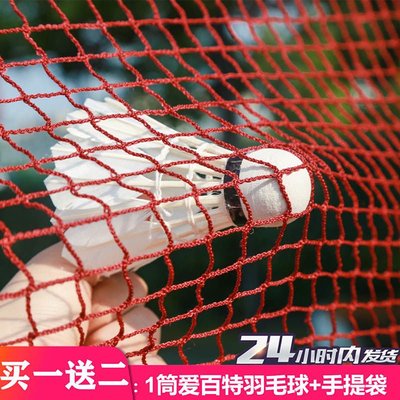 專業比賽專用羽毛球網標準網便攜式無網架羽毛球可定做羽毛球攔網`特價