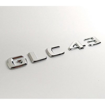 【JR佳睿精品】Benz GLC43 新款 電鍍銀 字貼 字體 後廂字標 平面 23mm