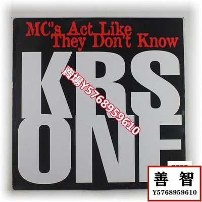 KRS One MC's Act Like They Don't Know 硬核嘻哈 黑膠唱片LP 歐 LP 黑膠 唱片【善智】