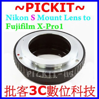 Nikon S Rangefinder RF 鏡頭轉富士 FUJIFILM FUJI FX X 系統機身轉接環 X-E2