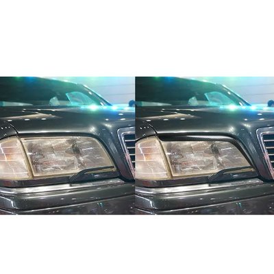 適用于Benz賓士W202真碳纖維前瞼大燈燈眉貼汽車外飾改裝裝飾配件--請詢價