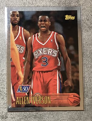 1996-97 Topps NBA At 50 #171 Allen Iverson 新人年 rc 艾佛森 球員卡 球卡
