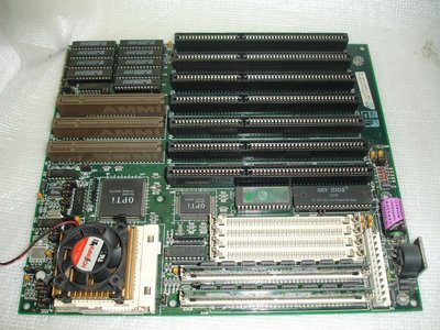 【電腦零件補給站】486 ISA 工業主機板 + Intel 80486SX 33MHzCPU含風扇+892K記憶體整套