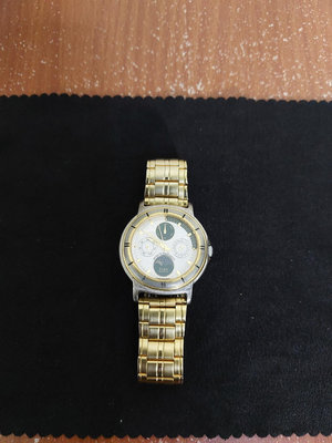 日本製 Seiko ALBA 雅柏 日月相 日月星辰 三眼 古著 腕錶 手錶