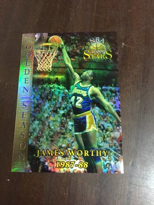 JAMES WORTHY  1996 TOPPS  STARS 50  閃亮金屬卡REF 100 前後卡況如圖