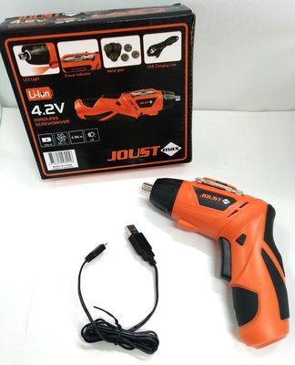 JOUST MAX 4.2V電動螺絲起子 USB充電款 紙盒簡配/攜帶式電動螺絲刀/多功能充電式手電鑽/電動工具