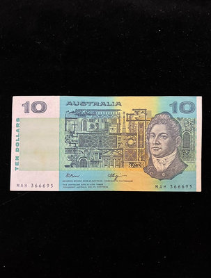 澳大利亞1985-91年10元 豹子身無47 外國紙幣收藏
