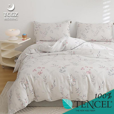 §同床共枕§TENCEL100%天絲萊賽爾纖維 雙人5x6.2尺 薄床包舖棉兩用被四件式組-伍一一