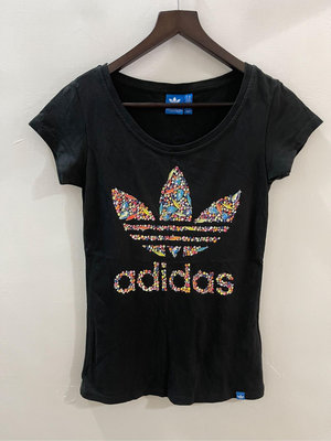 Adidas 女生印花短袖T恤XS
