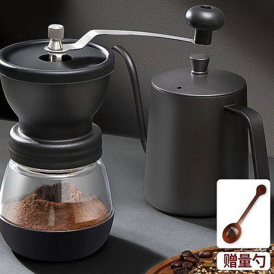 熱賣 磨豆機手搖手動手磨咖啡機摩卡壺家用小型咖啡器具咖啡豆研磨機 精品
