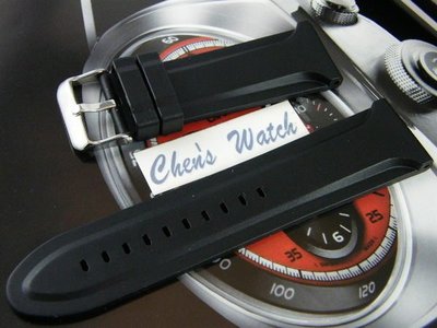 錶帶屋 26mm 28mm頂級質感矽膠錶帶有效替代PANERAI各式同規格錶帶