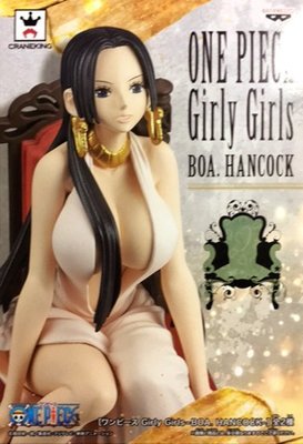 日本正版 景品 海賊王 航海王 Girly Girls 漢考克 女帝 稀有色 粉色洋裝 模型 公仔 日本代購