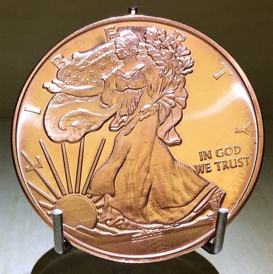 自由銀»Walking Liberty 自由行走純銅幣(1 oz)