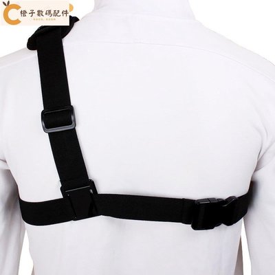 XIAOMI Gopro Hero 6 5 4 配件的胸肩帶小米易 4K 安裝皮帶線束英雄運動相機[橙子數碼配件]