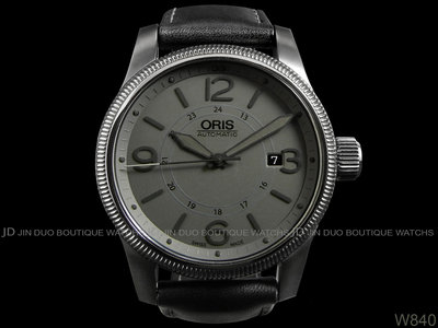 金鐸精品~W840 ORIS 豪利時 BIG CROWN 大錶冠灰色摩登44mm 自動上鍊男用腕錶
