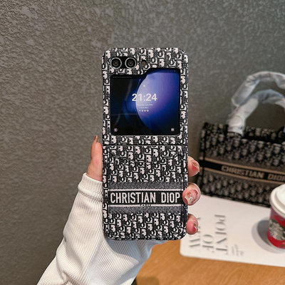 新款三星zflip5手機殼flip4折疊屏w24filp心系天下保護套3外殼皮質高檔奢華高級感可插卡