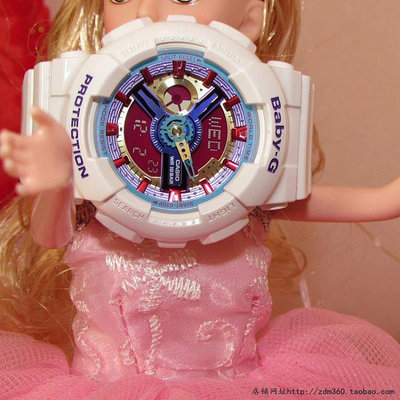【聰哥運動館】卡西歐Baby-g少女時代運動防水雙顯電子手表 BA-11