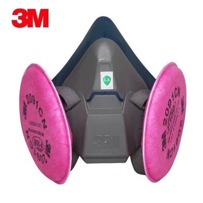 3M6502防塵毒面具6502QL防異味P100防粉塵玻璃纖維有機蒸氣