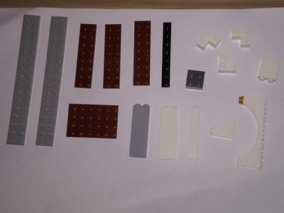 Lego樂高二手積木零件- (5) 照片中的這些條塊與拱門造型的小零件全部一起賣