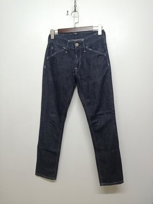 【G.Vintage】Levi's/Levis 511系列深藍色斜口袋低腰修身小直筒牛仔褲 30腰