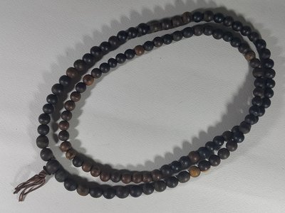[銀九藝] 寬~10mm 108顆 黑檀木 念珠 手珠 唸佛珠 (a1)