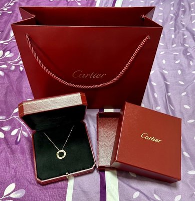 Cartier  ㄧ  卡地亞玫瑰金鑽石項鍊