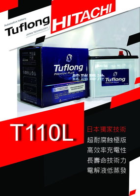 【鋐瑞電池】日本 日立 Tuflong T110 汽車電池 I-STOP 起停系統 馬6 CX5 柴油 馬自達 凌志