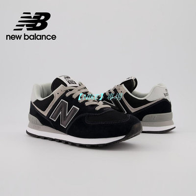 【NIKE 專場】【New Balance】 NB 復古運動鞋_中性_黑色_ML574EVB-D楦 574
