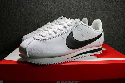 Nike Classic Cortez 阿甘白黑休閑運動鞋 男女鞋 807471-101【ADIDAS x NIKE】