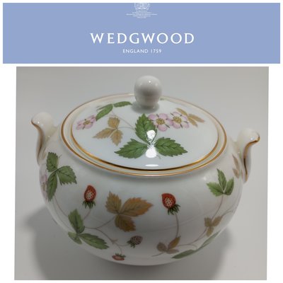 【皮老闆二店】二手真品 WEDG WOOD  野莓紅莓系列  茶壺 瓷器 英式 下午茶  英國瓷器 黃233