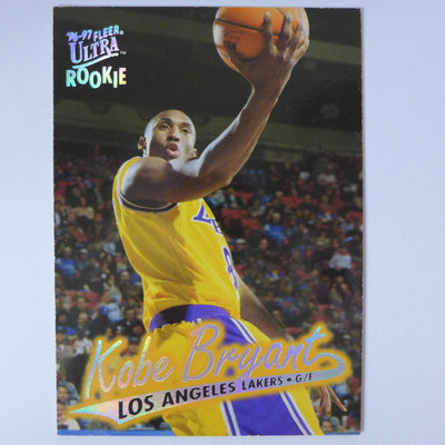~Kobe Bryant/小飛俠~名人堂/黑曼巴/柯比·布萊恩 1996年ULTRA RC.新人籃球卡 Rookie