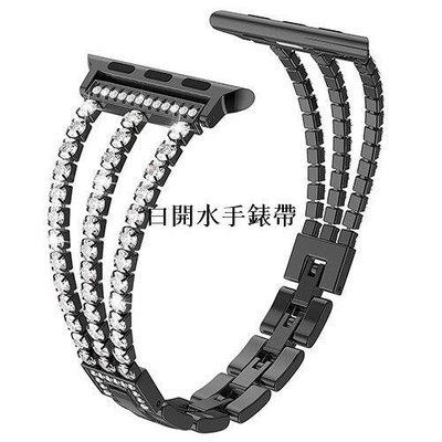 下殺-Apple Watch系列的豪華新鏈狀鑽石替換錶帶用新於IWatch的44mm 42mm蘋果錶帶手錶nnh6732